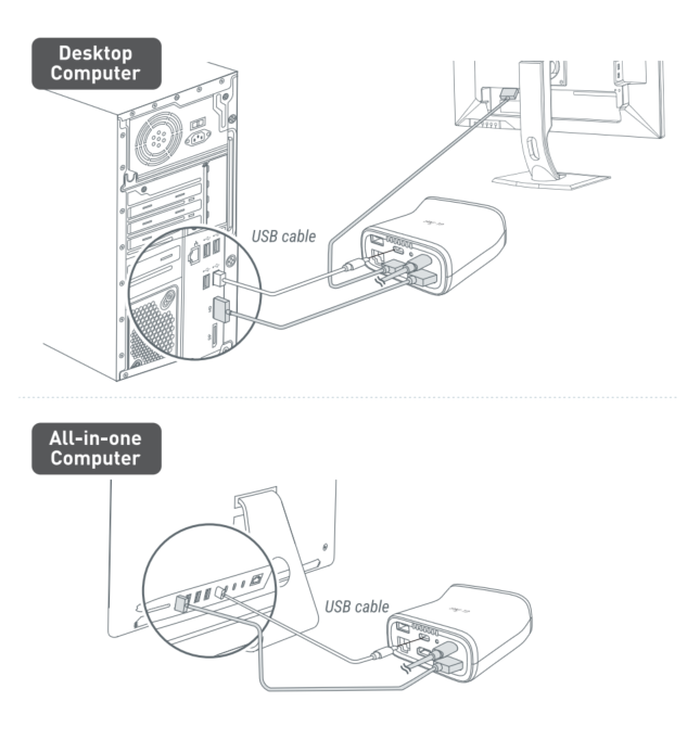 Connect the USB cable